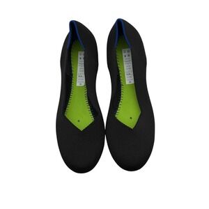 Rothy's Round Flat Bailarina in Black Women's Size‎ 10 No Insoles